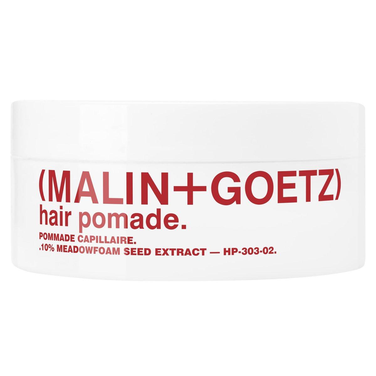 MALIN+GOETZ Haar Pomade | Starker Halt für Volumen, Form & Textur | Bienenwachs, Schaumkraut, Hanf- & Sojaöle | Bändigt fliegende Haare + glättet Spitzen | Vegetarisch + tierversuchsfrei (57 g)