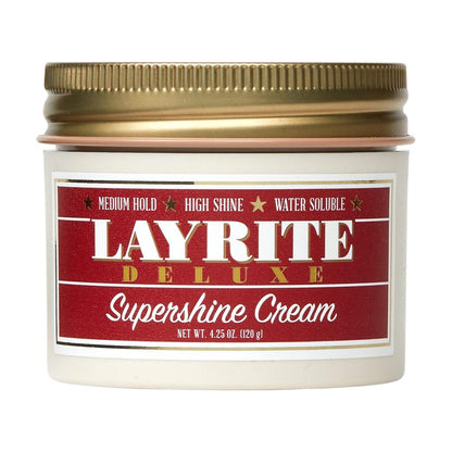 Layrite Supershine Cream – Hochglänzende Pomade für langanhaltenden Glanz und Geschmeidigkeit, 120 g