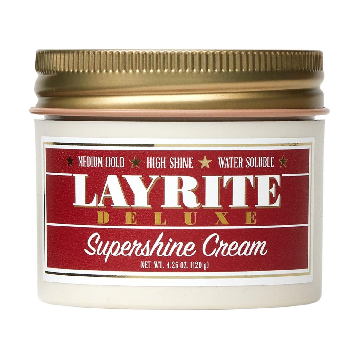 Layrite Supershine Cream – Hochglänzende Pomade für langanhaltenden Glanz und Geschmeidigkeit, 120 g