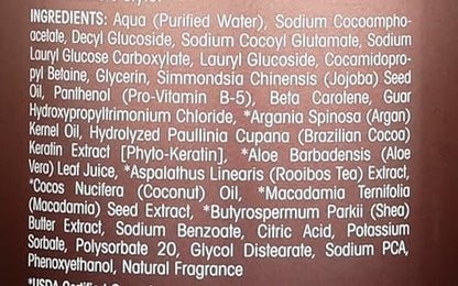 GIOVANNI 2chic Ultra-Sleek Shampoo - Brasilianisches Phyto-Keratin & Marokkanisches Arganöl, Anti-Frizz Formel, Kokosnuss, Sheabutter, Pro-Vitamin B5, Farbschutz, Parabenfrei - 710 ml