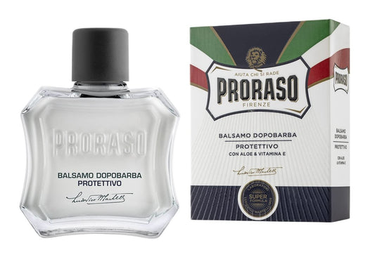 Proraso After Shave Balm – Aloe Vera & Vitamin E – Beruhigende Aftershave-Creme für trockene, raue Haut & Bart – Italienische Premium-Herrenpflege – 100 ml