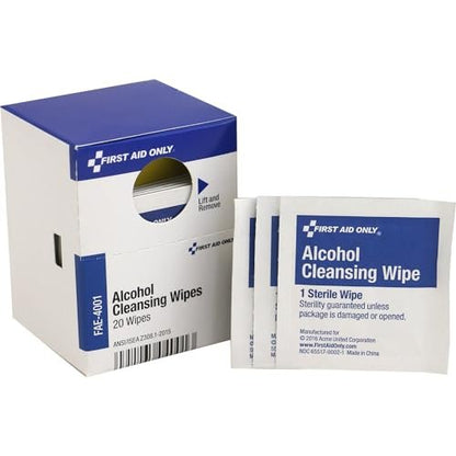 First Aid Only FAE-4001 Alkohol-Reinigungstücher, 20er-Pack