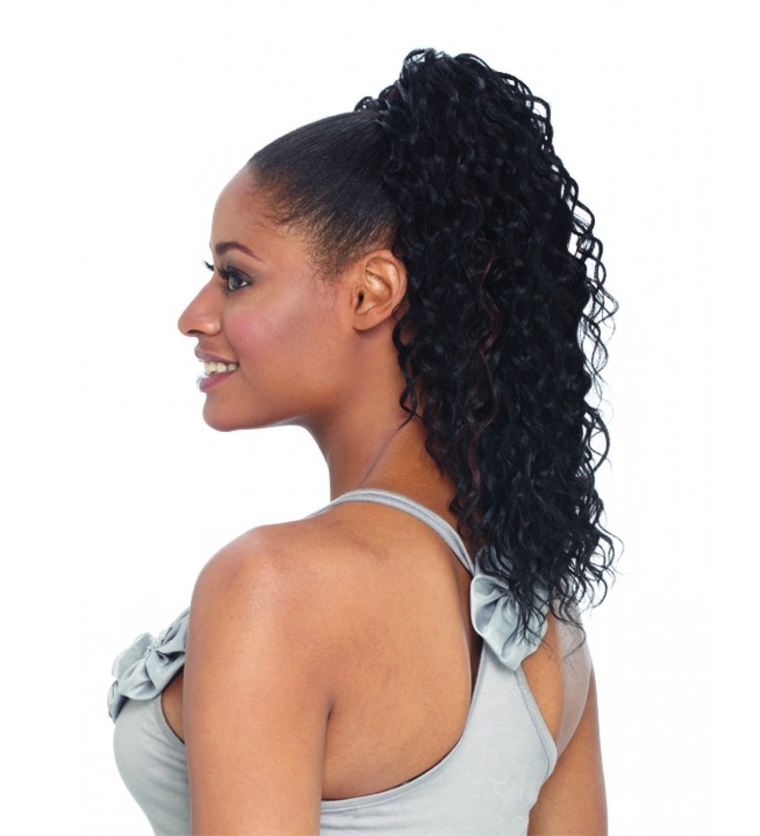 FREETRESS BRAIDS PALM GIRL - Shake N Go Equal Synthetischer Drawstring-Ponytail #1B Off Black