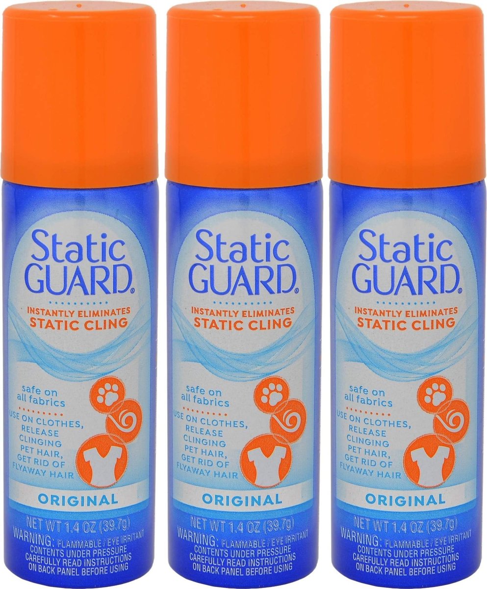 Static Guard Antistatik Spray, Original Duft, Reisegröße, 1,4 Unzen Dose