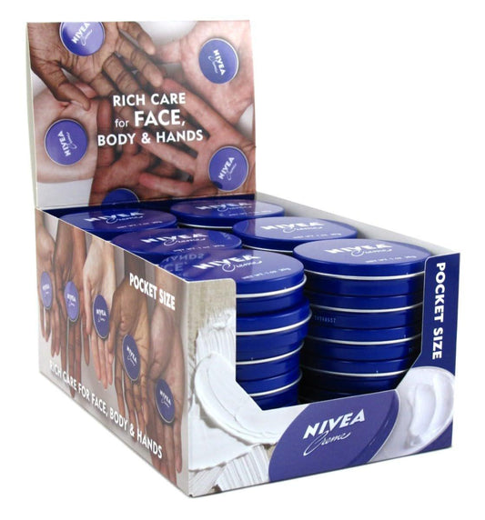 NIVEA® Creme 36er Pack – 1 oz Dosen – Original Feuchtigkeitscreme für Gesicht und Körper