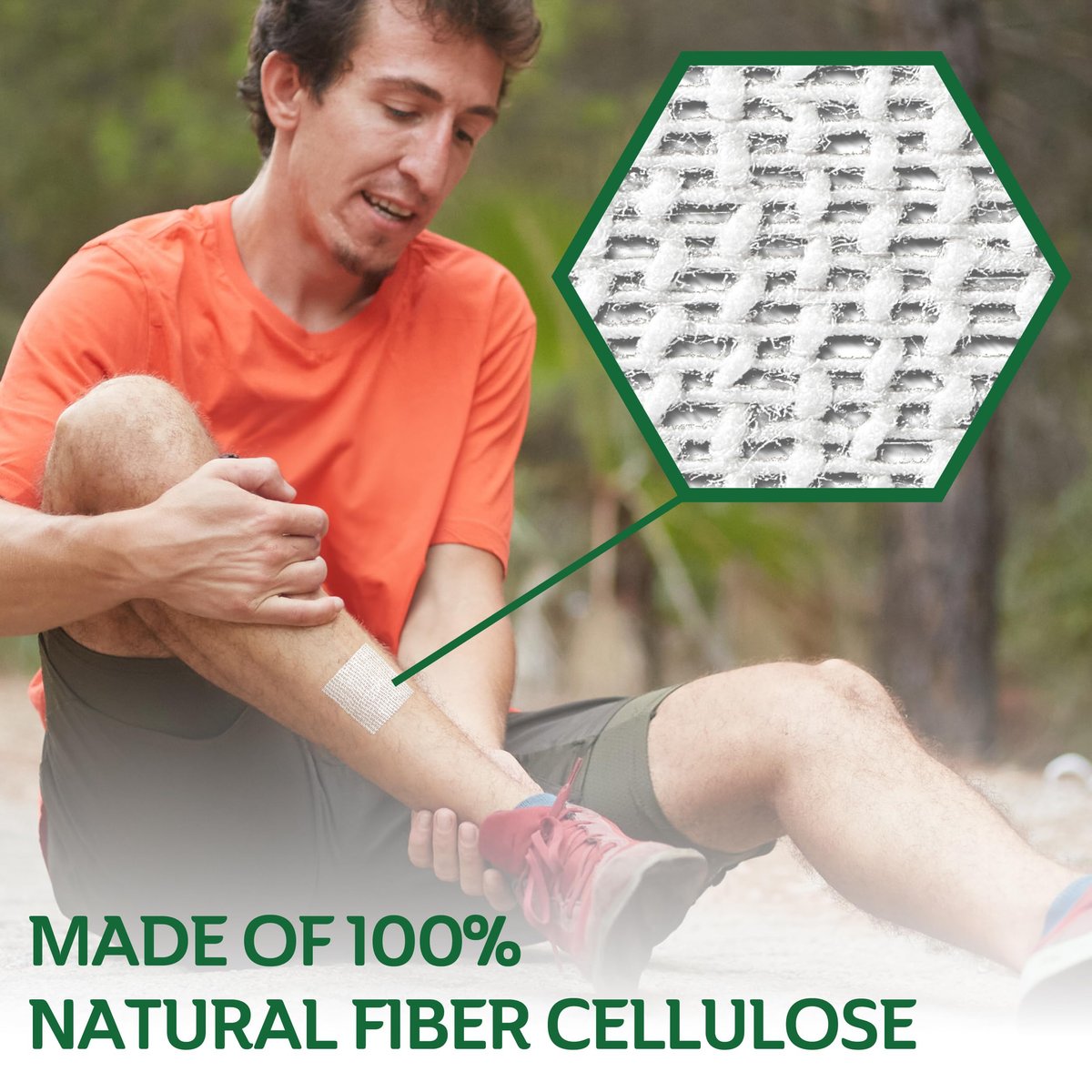 CURAD BloodStop® Wundverband | 1” x 1” | Hämostatische Gaze zur schnellen Blutstillung | Für Schnitte, Schürfwunden oder Nasenbluten | 10 Stück