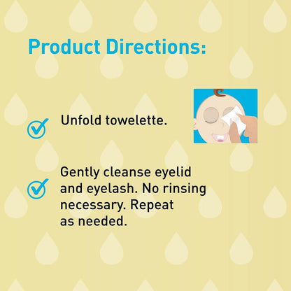 OCuSOFT Baby Augenlid- und Wimpernreiniger, vorgereinigte Tücher, Weiß/Blau, 20 Stück