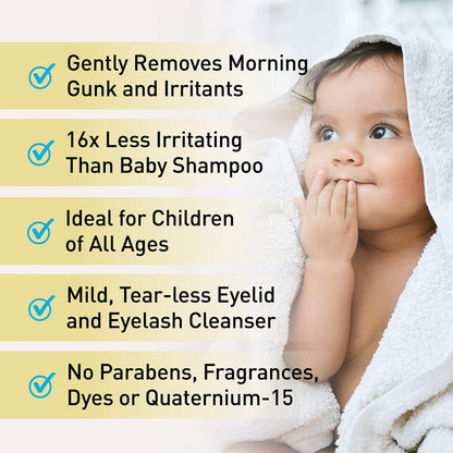 OCuSOFT Baby Augenlid- und Wimpernreiniger, vorgereinigte Tücher, Weiß/Blau, 20 Stück