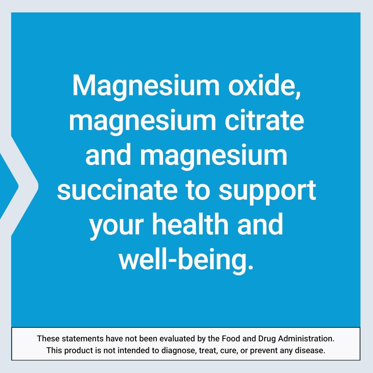 Life Extension Magnesium Kapseln, 500 mg, Magnesiumoxid, -citrat und -succinat, Herzgesundheit, Gesunde Knochen, Stoffwechselunterstützung, 100 vegetarische Kapseln