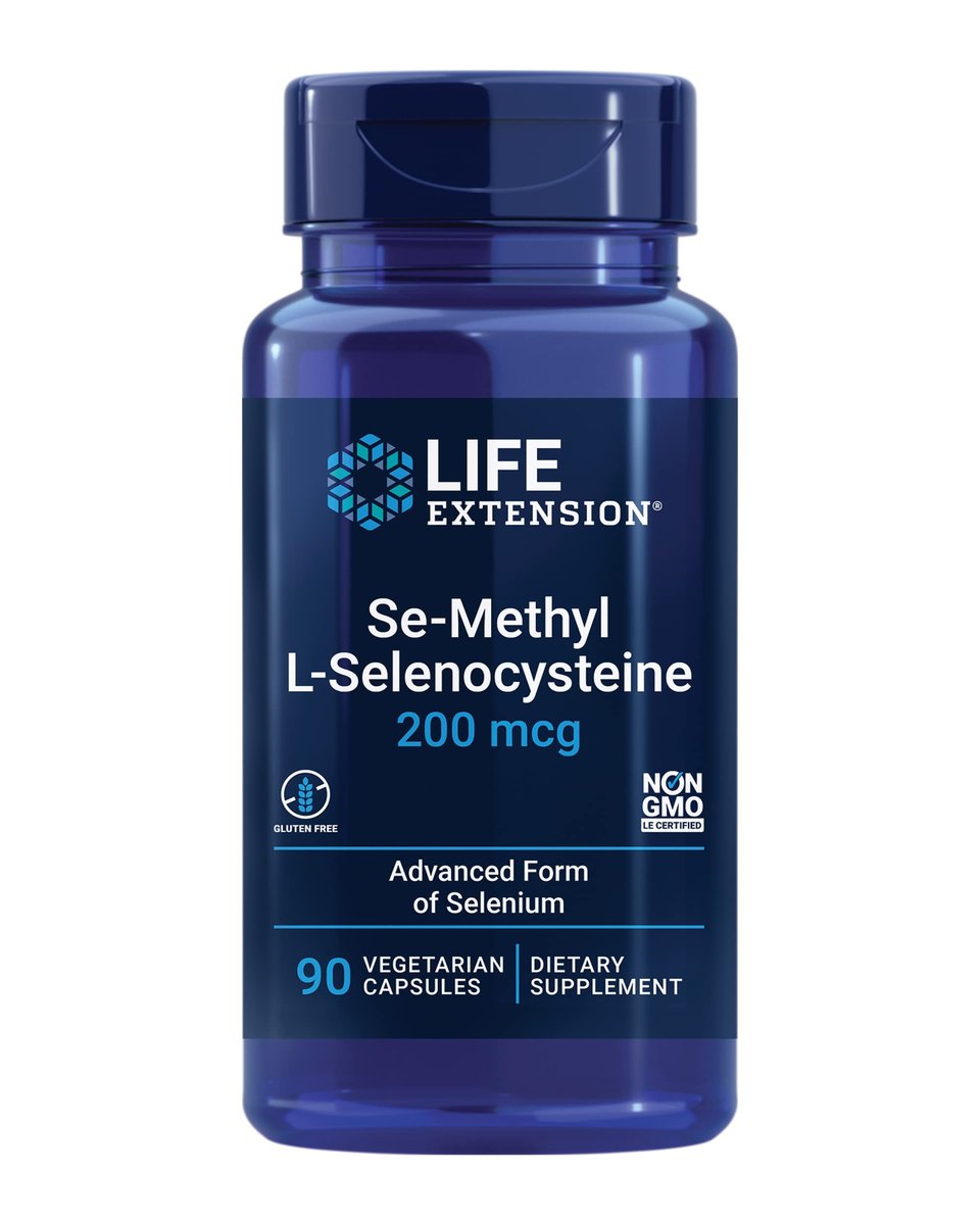Life Extension Se-Methyl-L-Selenocystein – Fortschrittliches Selen für Antioxidantien-Schutz, Zellgesundheit und gesundes Altern – Vegetarisch, Glutenfrei, Non-GMO, 90 Kapseln