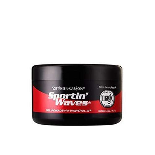 SoftSheen Sportin Waves Gel Pomade – Starker Halt & Glanz für Wellen, 3,5 oz