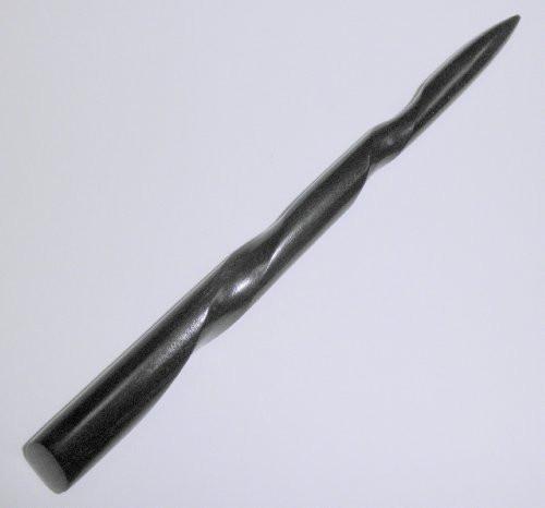 JWL Ebony Holz Haarpfeil – 15 cm konischer Spiral-Haarpick aus Massivholz