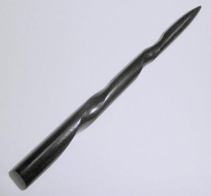 JWL Ebony Holz Haarpfeil – 15 cm konischer Spiral-Haarpick aus Massivholz