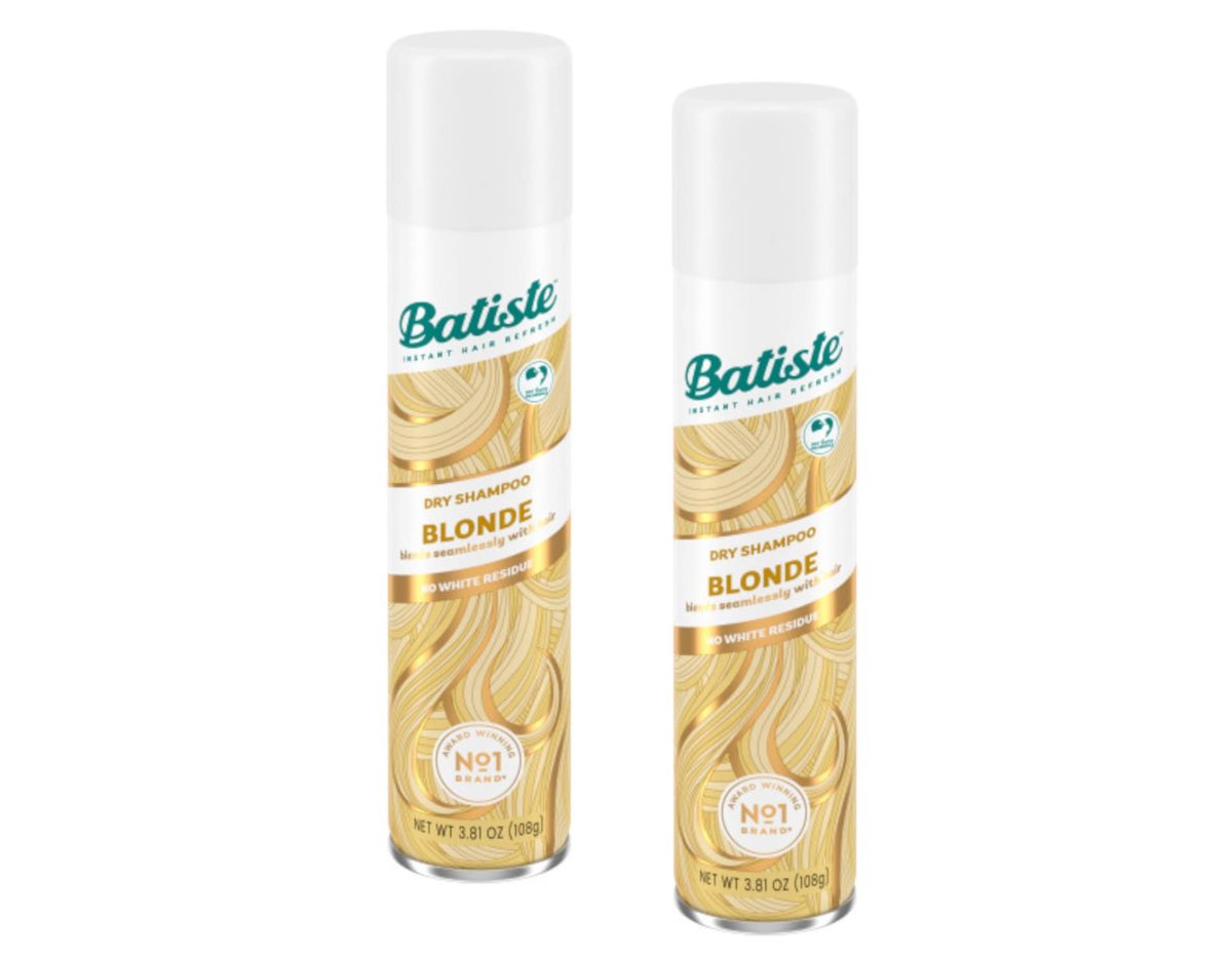 Batiste Trockenshampoo für Blondes Haar, 1,91 Fl Oz (2er-Pack) – Frische und Volumen ohne Wasser