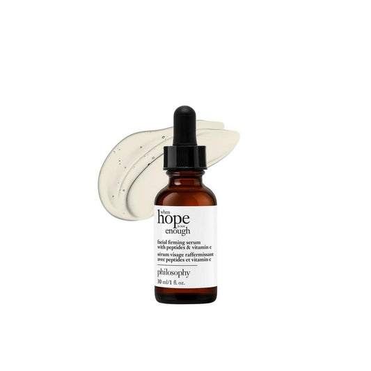 philosophy when hope is not enough facial firming serum - mit Vitamin C, E & Hyaluronsäure - belebt fahlen Teint und reduziert das Erscheinungsbild von feinen Linien und Fältchen - 30 ml