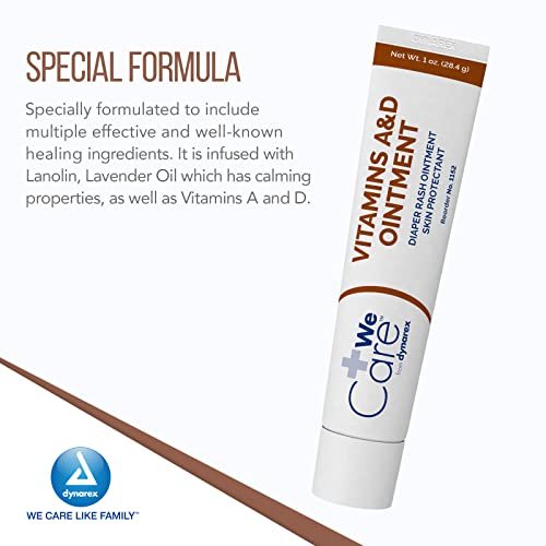 Dynarex Vitamine A & D Salbe 1 oz Tube – Hautschutz für empfindliche Haut