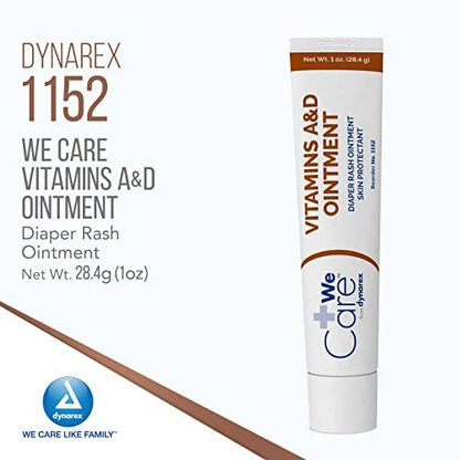 Dynarex Vitamine A & D Salbe 1 oz Tube – Hautschutz für empfindliche Haut