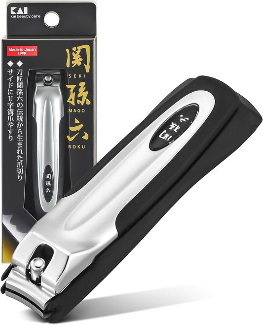 KAI Japanische Nagelzange mit integrierter Feile – Edelstahl, handgefertigt in Japan