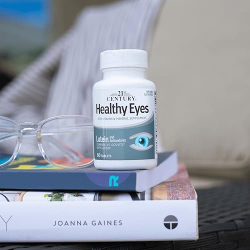 21st Century Healthy Eyes Lutein Augenvitamin - 60 Tagesportionen - Sehkraft & Makula-Unterstützung mit Antioxidantien, Zink & Vitaminen A, C, E - Nicht-GVO - Seit über 34 Jahren vertrauenswürdige Marke