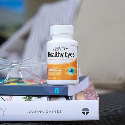 21st Century Gesunde Augen Lutein und Zeaxanthin Kapseln, 60 Stück
