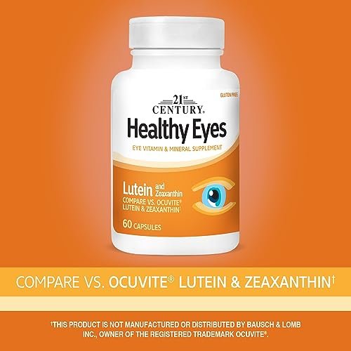 21st Century Gesunde Augen Lutein und Zeaxanthin Kapseln, 60 Stück