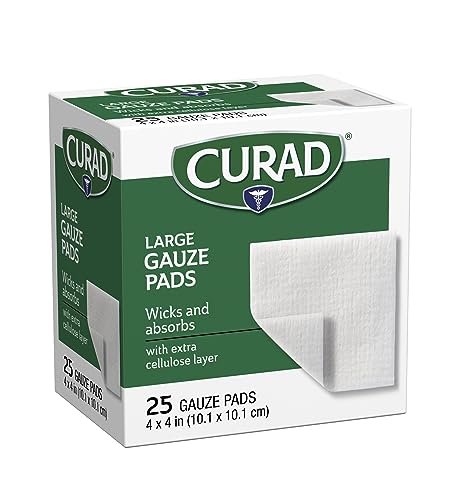 Curad Pro-Gauze Sterile Kompressen 10x10 cm, 25 Stück (Verpackung kann variieren)