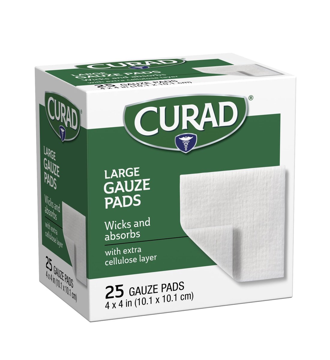 Curad Pro-Gauze Sterile Kompressen 10x10 cm, 25 Stück (Verpackung kann variieren)