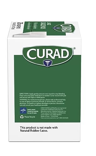 Curad Pro-Gauze Sterile Kompressen 10x10 cm, 25 Stück (Verpackung kann variieren)
