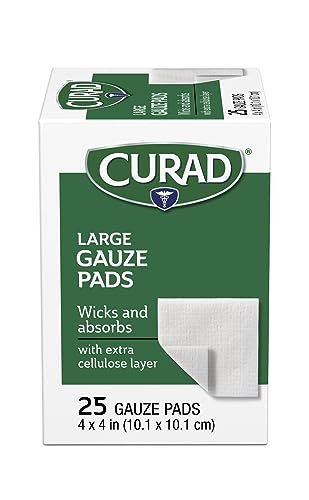 Curad Pro-Gauze Sterile Kompressen 10x10 cm, 25 Stück (Verpackung kann variieren)
