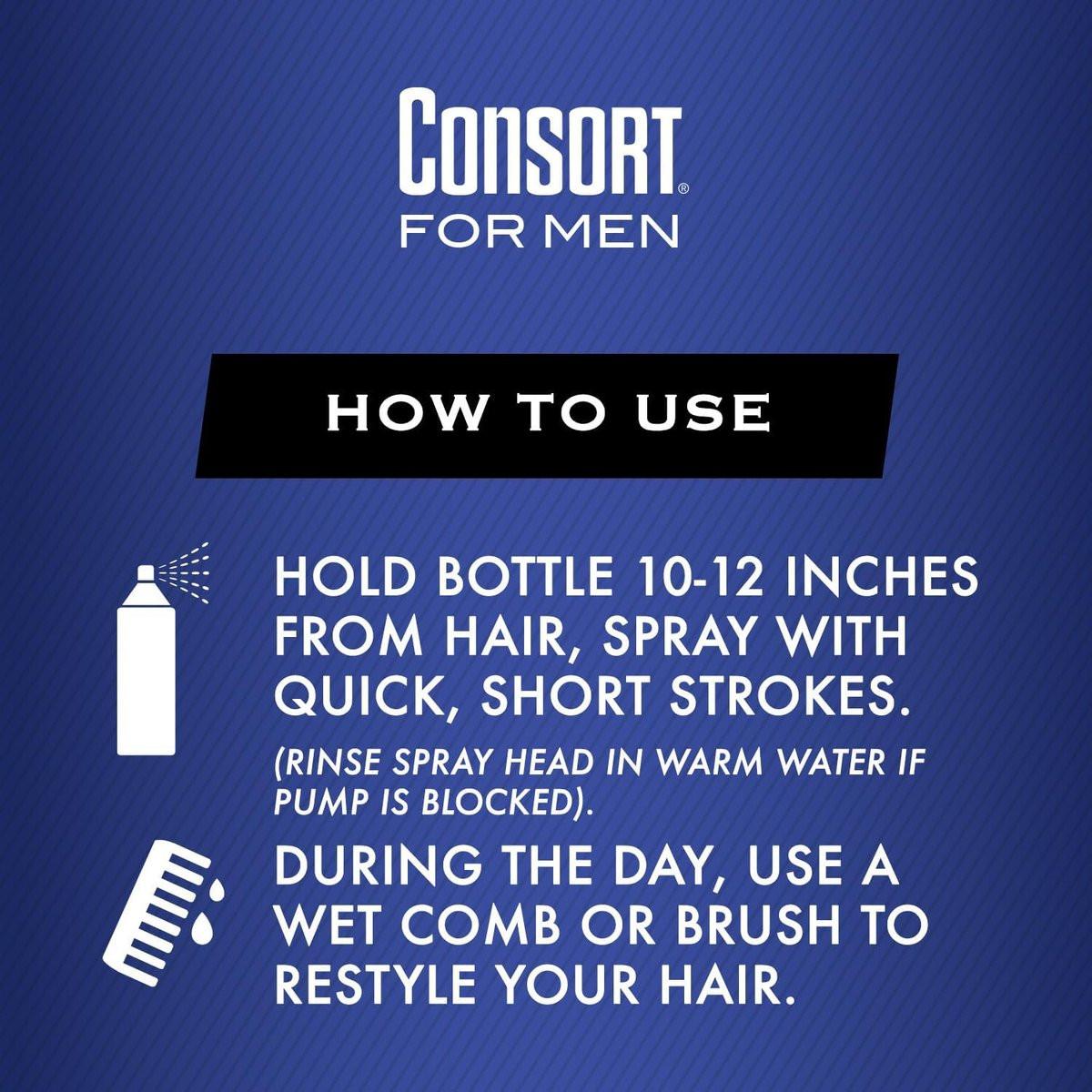 Consort Haarspray für Männer, Extra starker Halt, Duftneutral, Nicht-Aerosol - 8 oz (4er Pack)