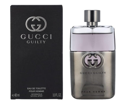 Gucci Guilty Eau de Toilette für Herren – 90 ml (3,0 oz) – Intensiver, holziger Duft mit Leder- und Zedernholznoten