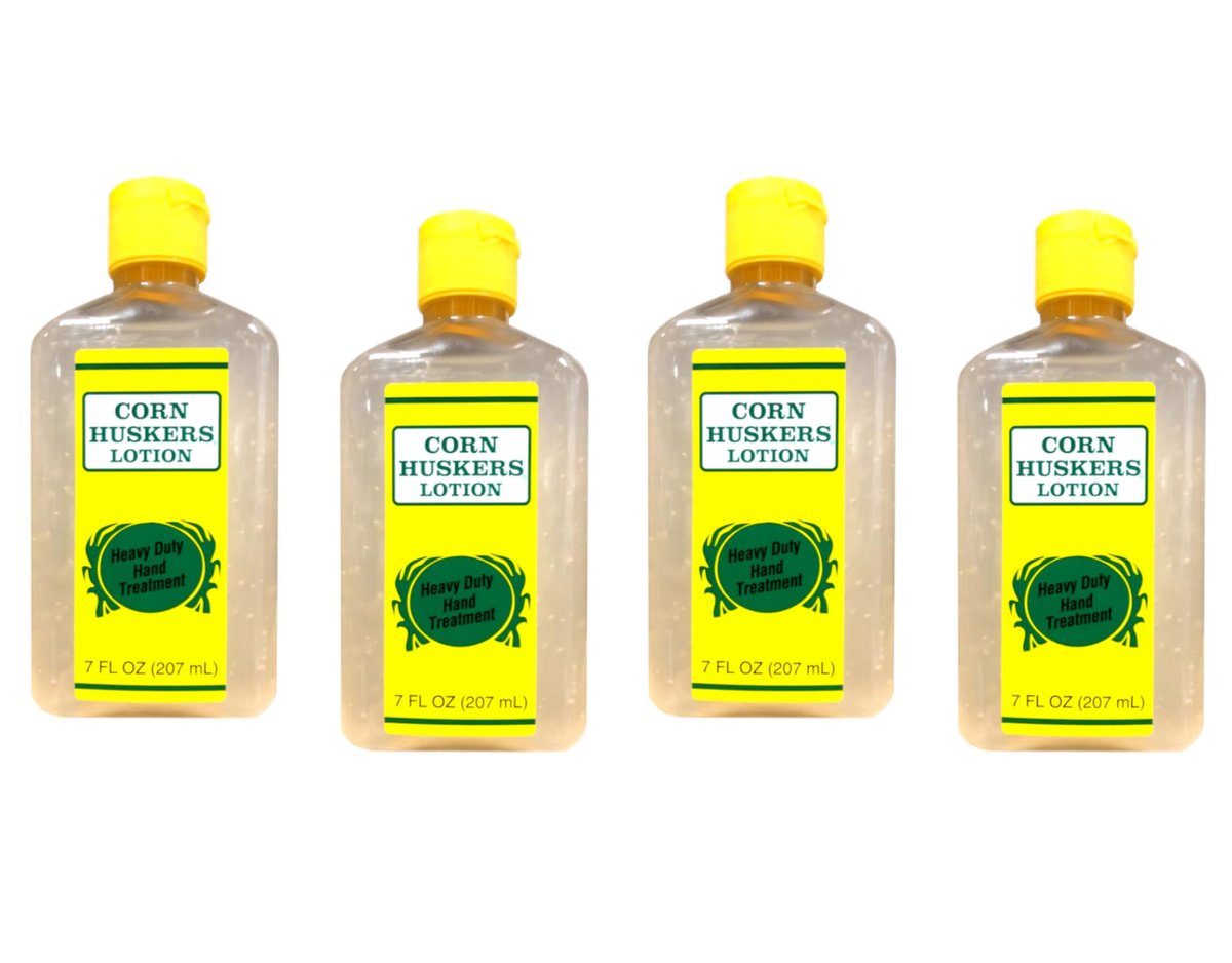 Corn Huskers Hand Lotion für trockene, rissige Hände – Feuchtigkeitsspender für raue Haut & Hornhaut – Intensivpflege für Männer und Frauen, 7 Fl Oz (4er-Pack)