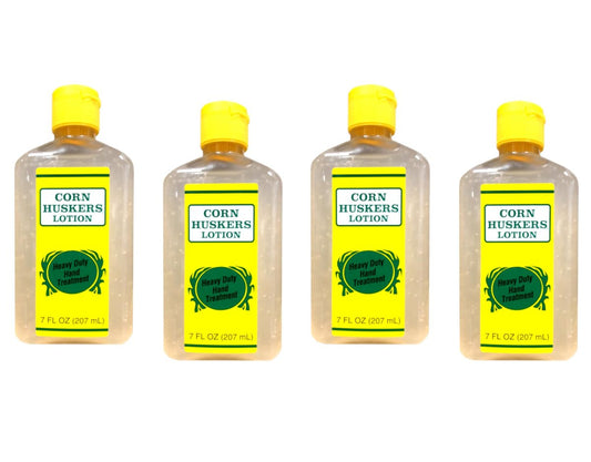 Corn Huskers Hand Lotion für trockene, rissige Hände – Feuchtigkeitsspender für raue Haut & Hornhaut – Intensivpflege für Männer und Frauen, 7 Fl Oz (4er-Pack)