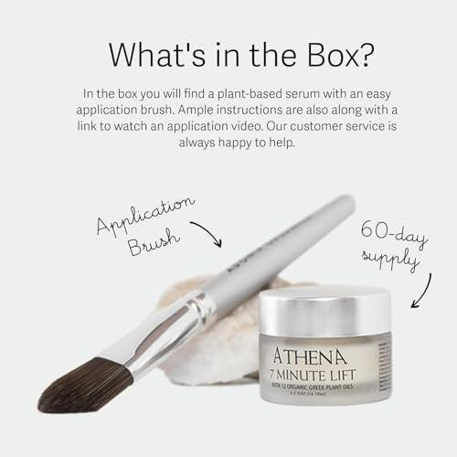 Athena 7 Minute Lift – Bio-Organisches Lifting & Festigungs Serum – Strafft sichtbar Augen, Hals & Gesicht in 7 Minuten – Reduziert Falten & feine Linien
