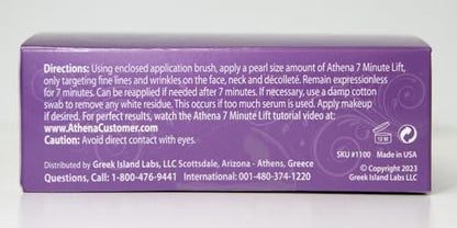 Athena 7 Minute Lift – Bio-Organisches Lifting & Festigungs Serum – Strafft sichtbar Augen, Hals & Gesicht in 7 Minuten – Reduziert Falten & feine Linien