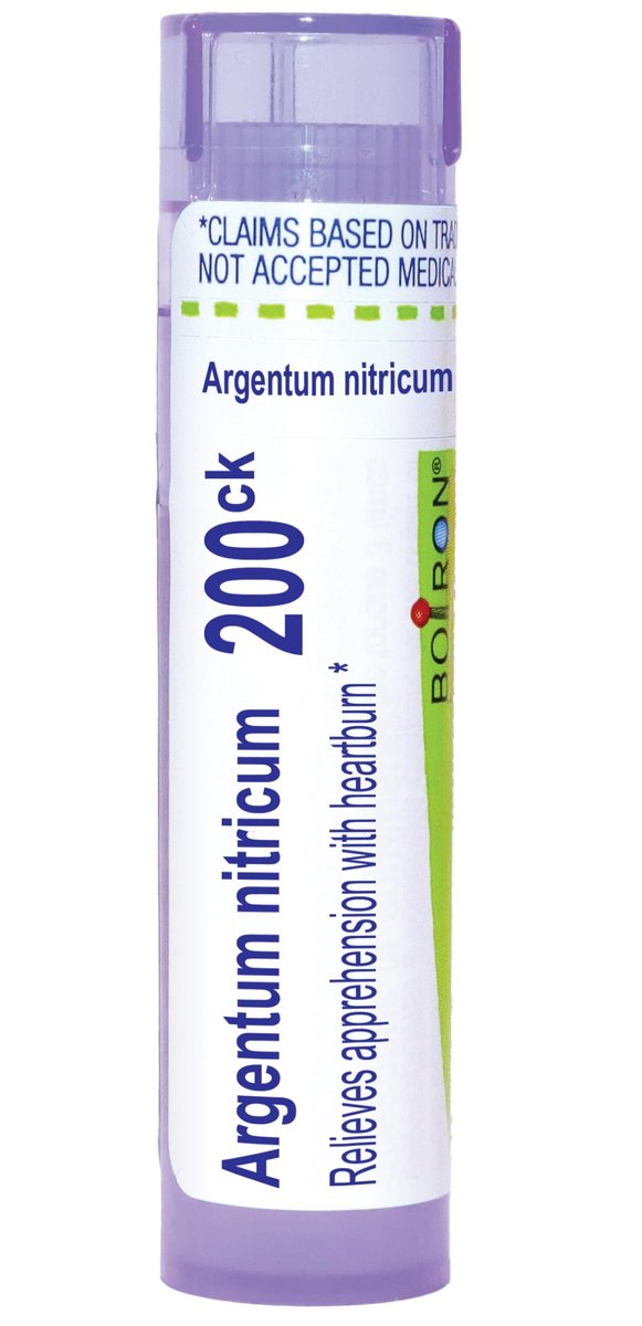 Boiron Argentum Nitricum 200CK Homöopathisches Mittel gegen Angst und Lampenfieber - 80 Kügelchen