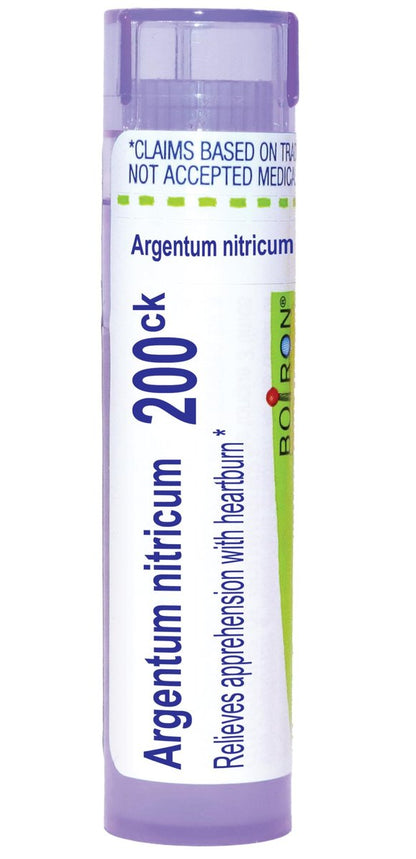 Boiron Argentum Nitricum 200CK Homöopathisches Mittel gegen Angst und Lampenfieber - 80 Kügelchen