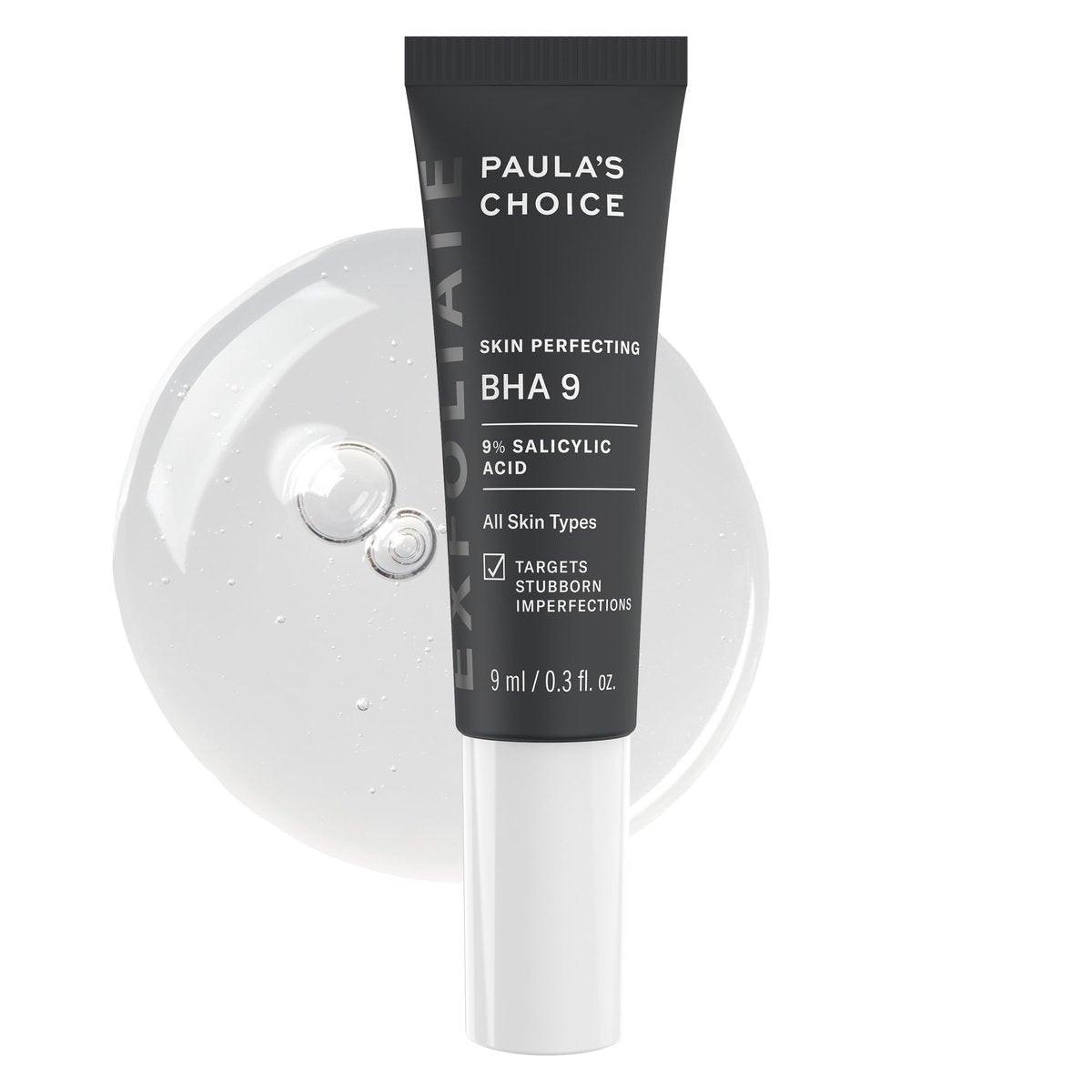 Paula's Choice SKIN PERFECTING BHA 9 Spot Treatment – 9% Salicylsäure Exfoliant für große Poren, Fältchen & feine Linien, ideal für zu Mitessern neigende Haut, parfümfrei, 0,3 Fl Oz