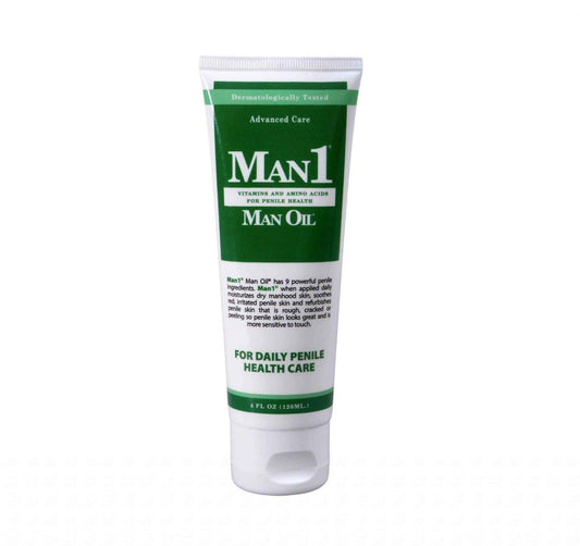 Man1 Man Oil Penile Health Cream – Fortschrittliche Pflege für trockene, rote, rissige, verfärbte, gereizte oder schuppige Männerhaut