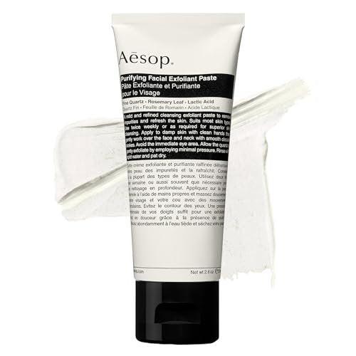 Aesop Reinigende Peelingpaste – Erfrischende, reinigende und weichmachende Gesichtspflege mit feinem Quarz, Rosmarinblatt und Milchsäure – 75 ml