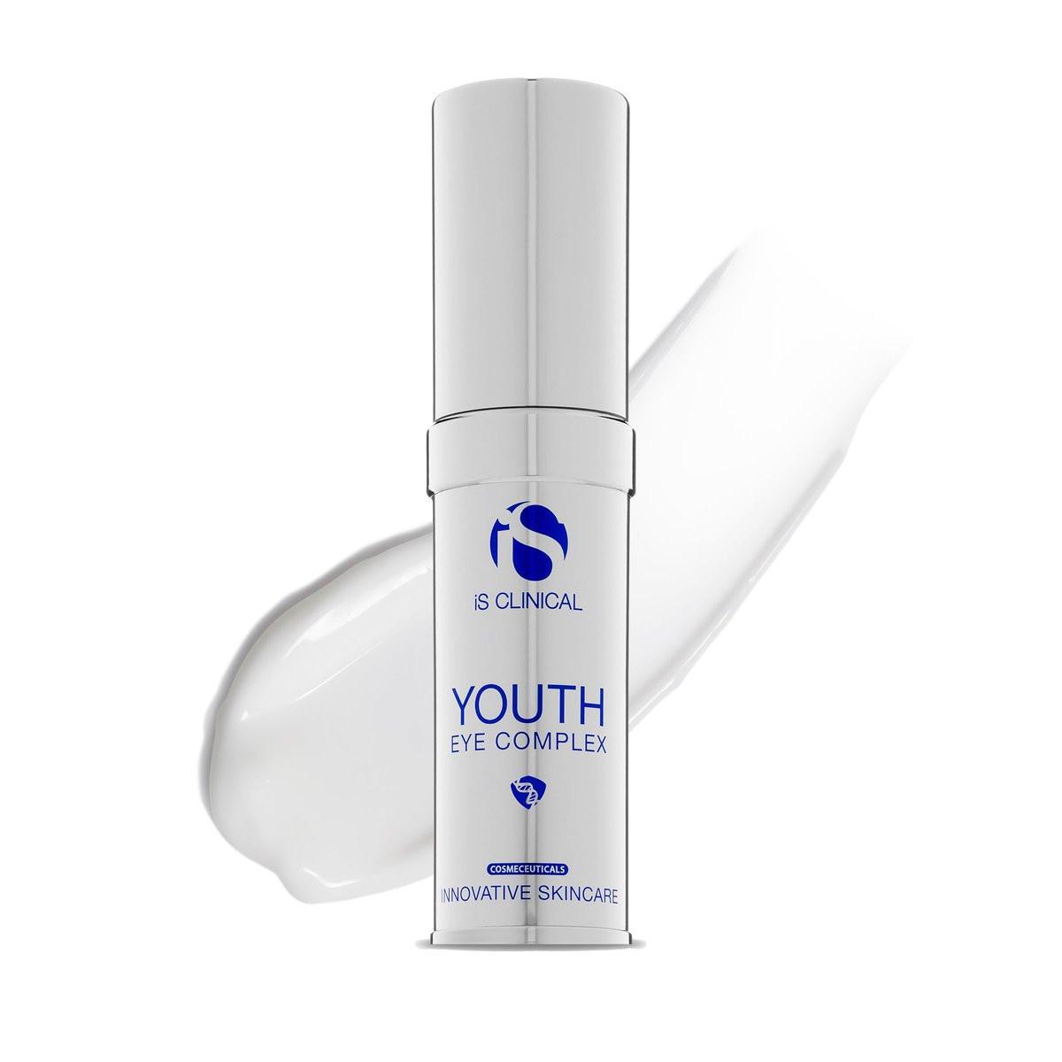 iS CLINICAL Youth Eye Complex – Anti-Aging Augencreme gegen Fältchen, Schwellungen und Tränensäcke, hydratisierend und festigend, 0,5 oz