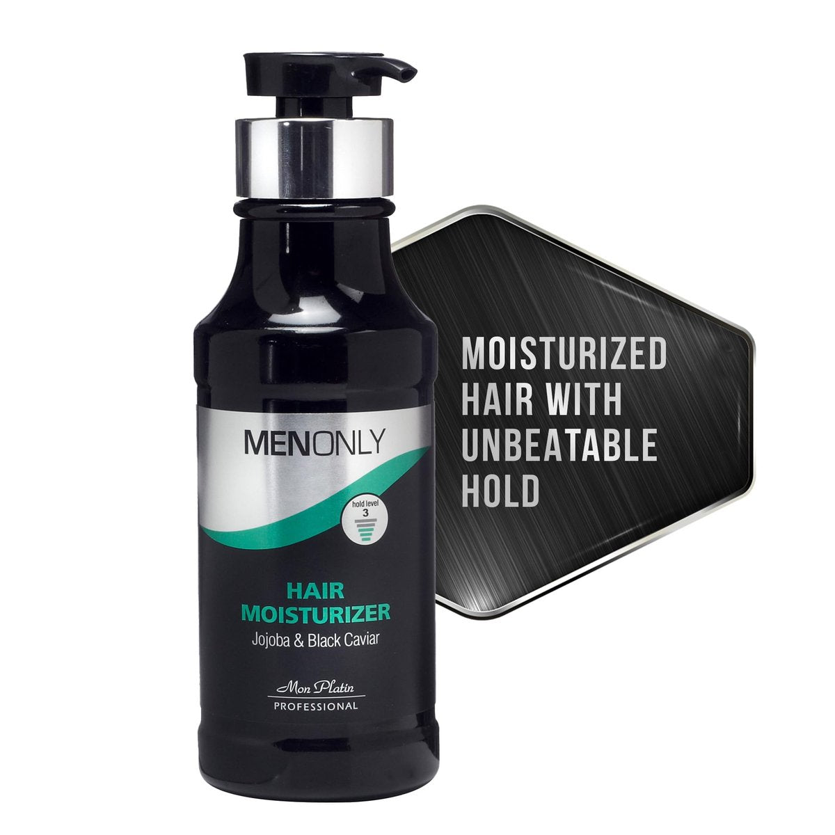 Mon Platin Black Caviar Haarcreme – Leave-In Feuchtigkeitspflege mit Jojoba, Avocado & Silikon – Glanz & Geschmeidigkeit – 250ml