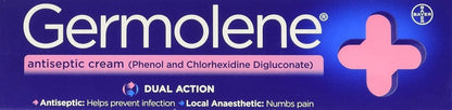 GERMOLENE Antiseptische Creme mit Lokalanästhetikum 30g, Packung mit 2 (60g)