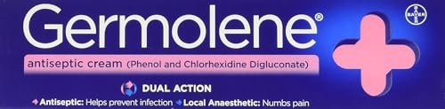 GERMOLENE Antiseptische Creme mit Lokalanästhetikum 30g, Packung mit 2 (60g)