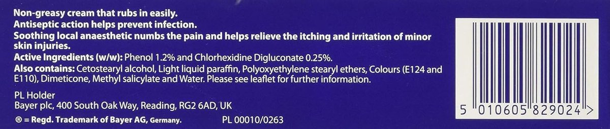 GERMOLENE Antiseptische Creme mit Lokalanästhetikum 30g, Packung mit 2 (60g)