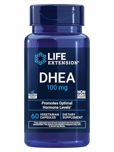 Life Extension DHEA 100 mg – 60 vegane Kapseln für hormonelles Gleichgewicht und Vitalität