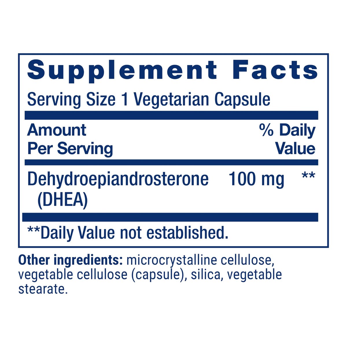 Life Extension DHEA 100 mg – 60 vegane Kapseln für hormonelles Gleichgewicht und Vitalität