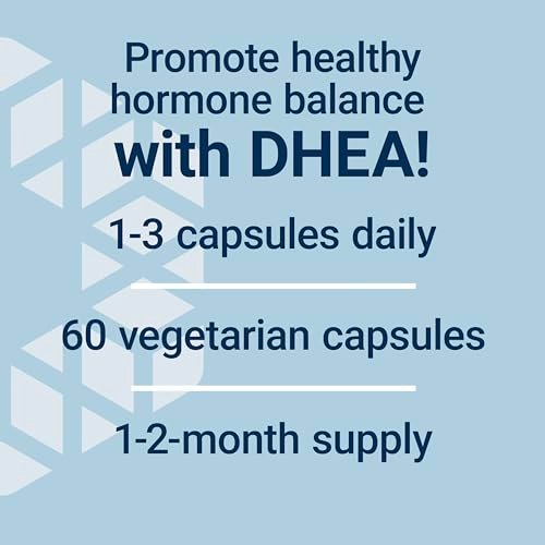 Life Extension DHEA 100 mg – 60 vegane Kapseln für hormonelles Gleichgewicht und Vitalität