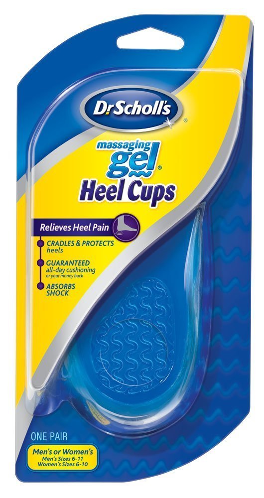 Dr. Scholl's Massage-Gel Fersenpolster – Stoßdämpfung den ganzen Tag & Linderung von Fersenschmerzen (Eine Größe)