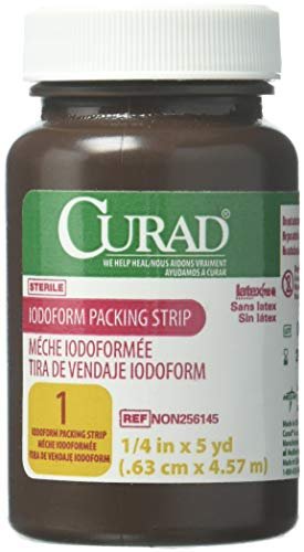 Medline Jodoform-Gazestreifen zur Wundfüllung, 1 Packung